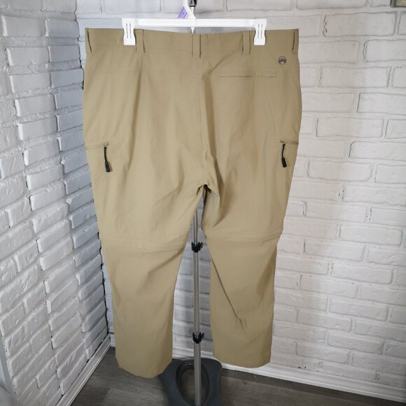 Wind River Men's Size 42/30 Tan Zipper & Button Closure Convertible Pants - Picture 2 of 16